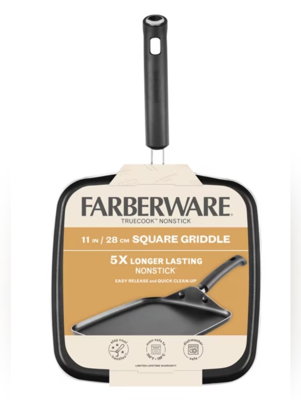 Farberware TrueCook 11-inch Nonstick Square Griddle